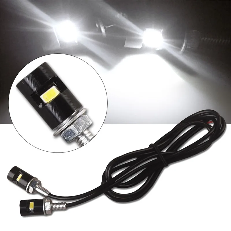 2 шт. Белый Мотоцикл низкое потребление Высокая мощность модная отвертка SMD LED