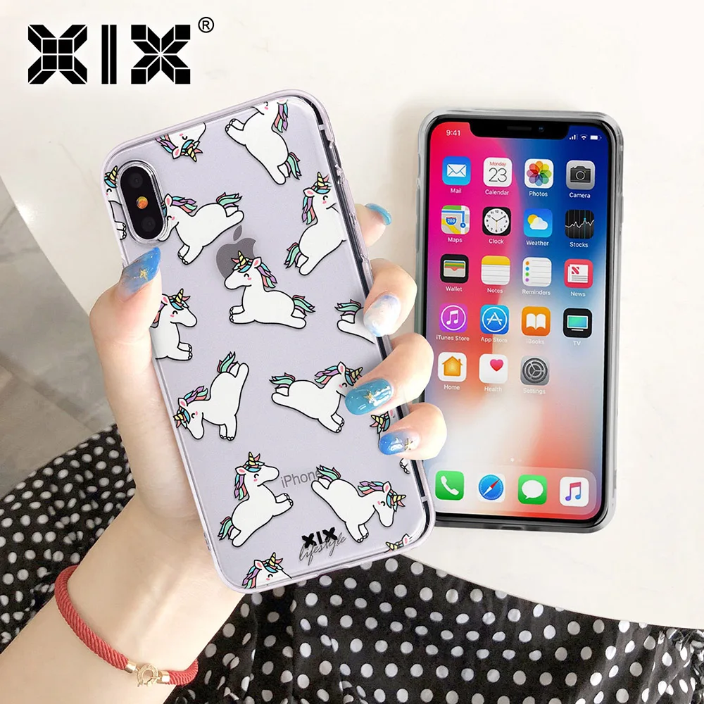 Чехол для iPhone 6 чехол с рисунком 6S 7 Plus X XS Max XR милый мультяшный мягкий из ТПУ Capa |