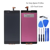 for sony xperia t2 ultra lcd display touch screen d5322 d5303 d5306 with frame digitizer replacement for sony xperia t2 ultra
