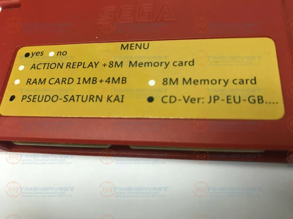 Все-в-1 sega псевдо Сатурн Картер Action replay Card с прямым считыванием 4 м ускоритель Goldfinger Функция 8 Мб памяти