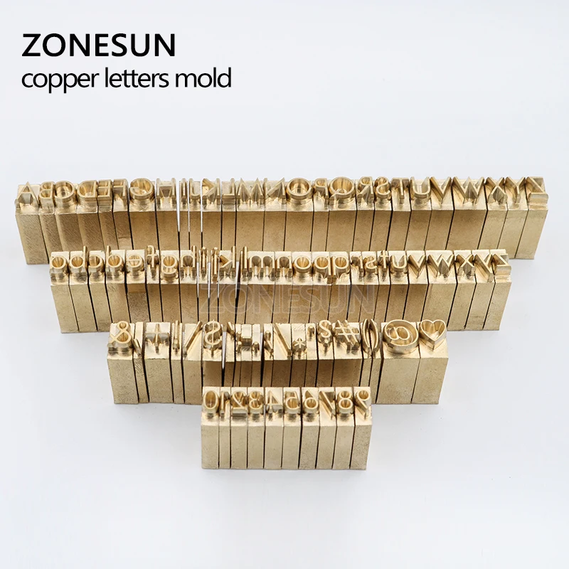 ZONESUN изготовленный на заказ форма для логотипа гравировальный гибкий латунный