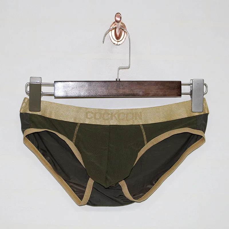 

New Men Underwear Transparent Briefs Low-waist Sexy Mesh Triangle Trousers Men Underwear Mens Briefs Shorts Slip Hombre