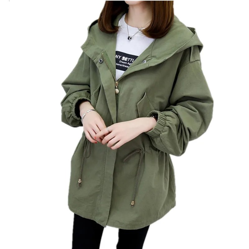 Новинка 2019 Женский Тренч на весну и осень женское повседневное пальто средней