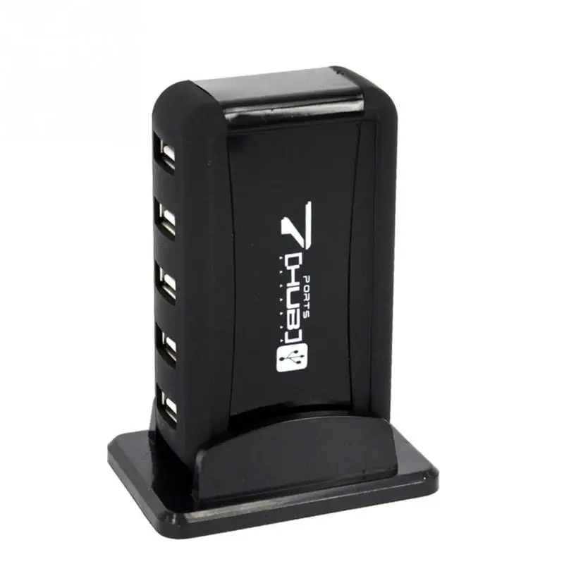 Usb-хаб адаптер питания переменного тока конвертер USB 2,0 прочный 7 портов Высокая скорость для ПК ноутбук концентратор Прямая поставка#0824 Новинка