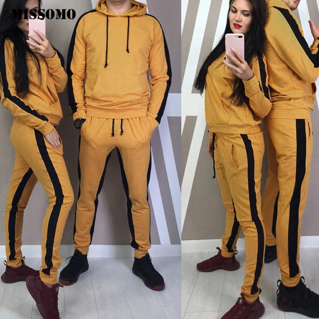 MISSOMO, женские комплекты из 2 предметов,, повседневные спортивные топы+ длинные штаны, набор для пары размера плюс, наряды для женщин, ensemble Sport femme
