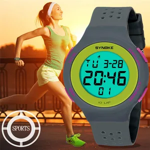 Часы наручные SYNOKE мужские многофункциональные, спортивные Водонепроницаемые светодиодные цифровые, электронные, с двойным действием