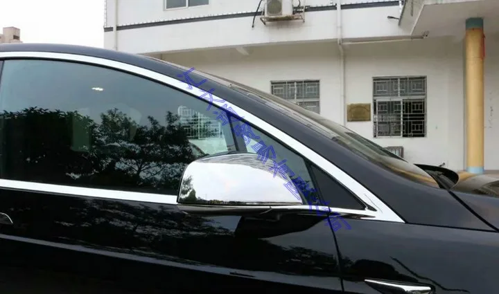Хромированный боковой зеркальный чехол из АБС пластика для Tesla Model X 2016 2017