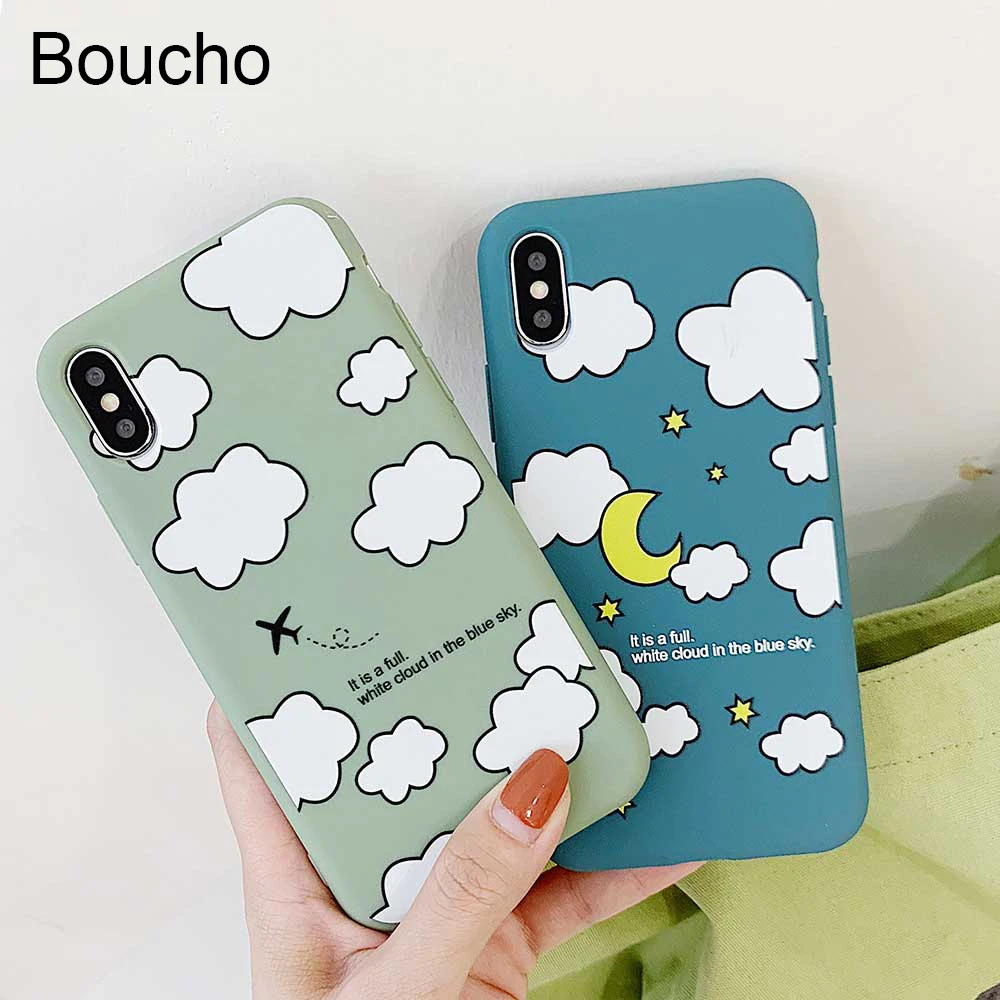 Чехол Boucho для iphone XR XS MAX X чехол телефона 8 7 6 6s plus Модный мягкий матовый с