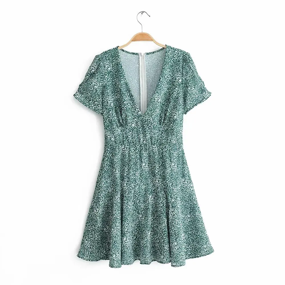 Сарафан с v образным вырезом для женщин Новинка 2019 года летнее праздничное платье