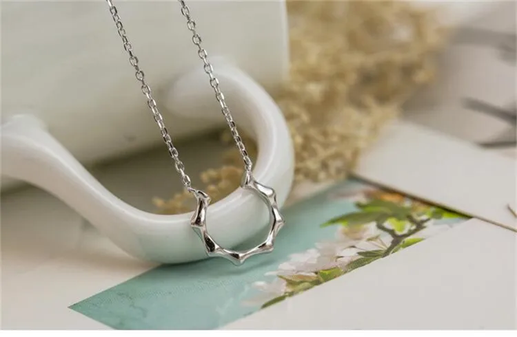 Горячее серебро 925 пробы, Корея, солнце, солнце, ключица, цепочка, знак, ожерелье, имитация аллергии, подарок на день рождения оптом