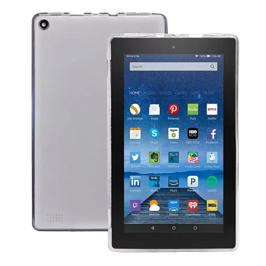Мягкий гелевый Чехол для Amazon Kindle Fire 8 2017 7th AU23 25 | Компьютеры и офис