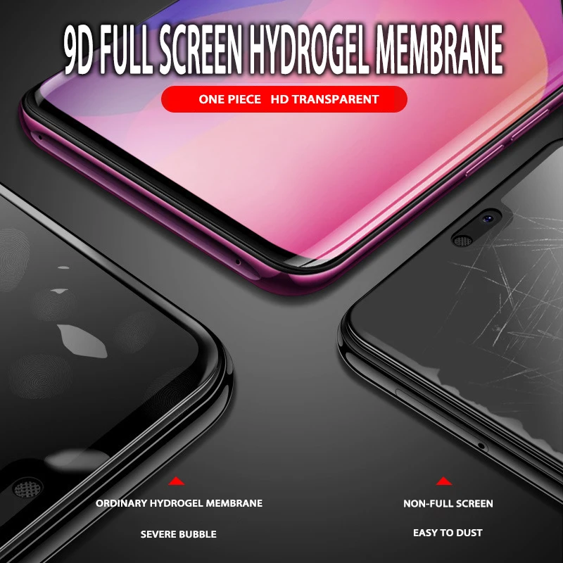 9D мягкий полный защитный экран Гидрогелевая Мембрана для samsung s10 s9 s8 s7 s10Plus S9Plus S8Plus