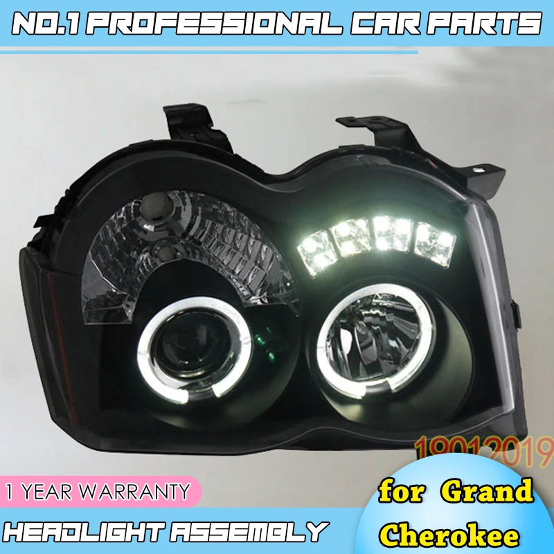 Автомобильные аксессуары 2008 2009 2010 для jeep Grand Cherokee фары Светодиодные ДХО передние