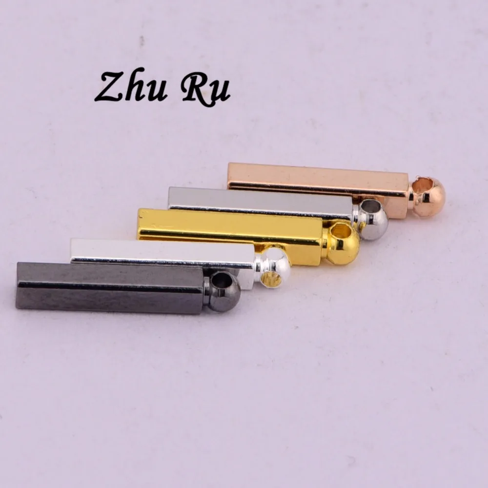 ZHU RU 20 шт./лот 12*2 мм длинные кубики с круглой головкой полоска моста форма колонны