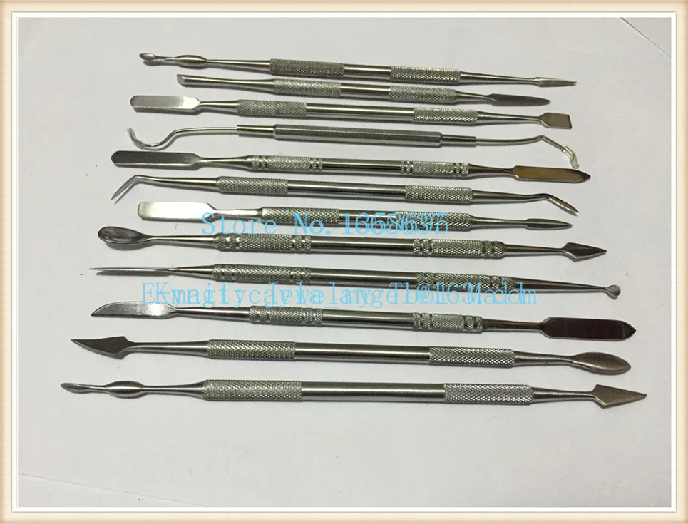 Набор восковых ножей 12 шт. режущие искусственные лезвия глина металл резьба