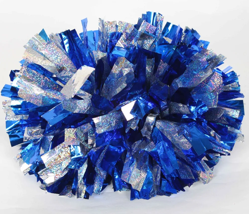 Не выцветает 32 44 см голограмма лазерный ПЭТ металлик блестящий серебряный помпон