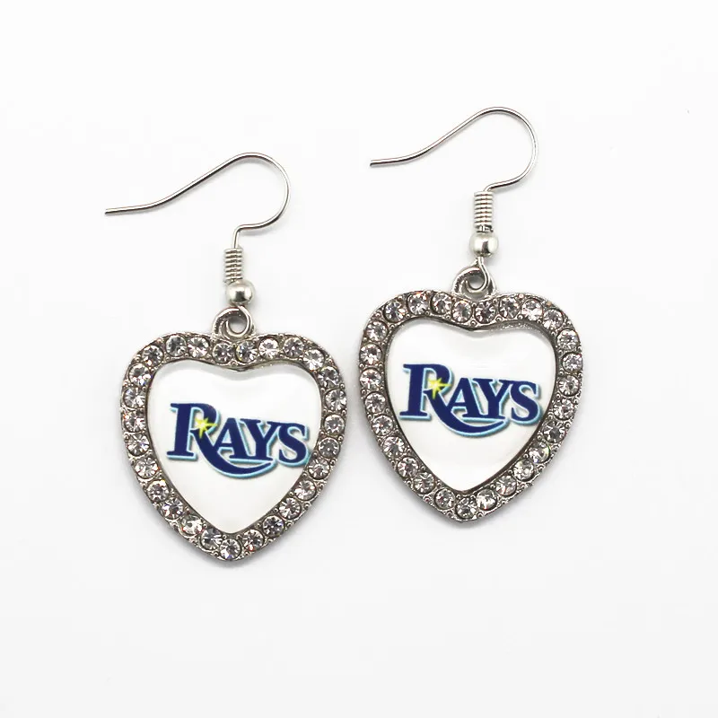 Новый стиль Tampa Bay дьявольские лучи команда спорта кристалл сердце стеклянные