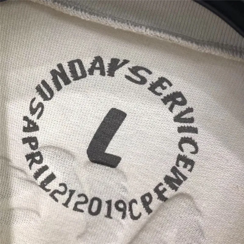 Футболка Мужская/женская оверсайз с принтом CPFM X Sunday Service Лиза Кани эуэста высокое