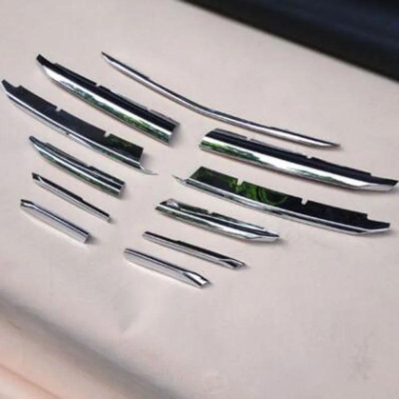 

For Mazda 3 Axela 11PCS High Quality ABS Chrome Car Front Grill Grille Cover Time Cover Trim Car Styling Accessories