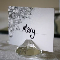 20pcslot place card holder diamond cystal wedding card holder photo holder for wedding party table decoration favors