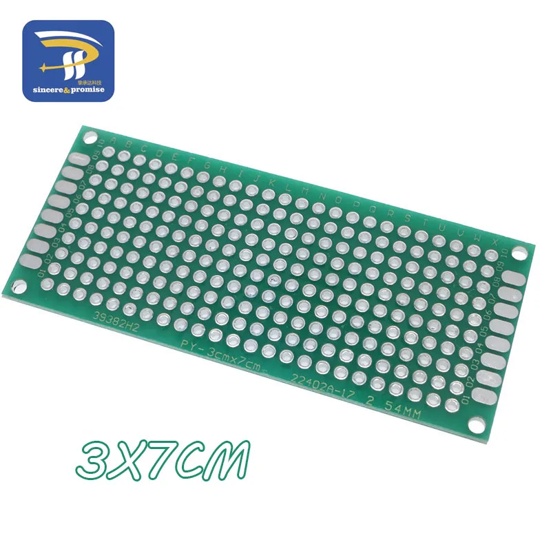 5 шт. 3x7 см 3*7 двухсторонний Прототип PCB универсальная печатная плата