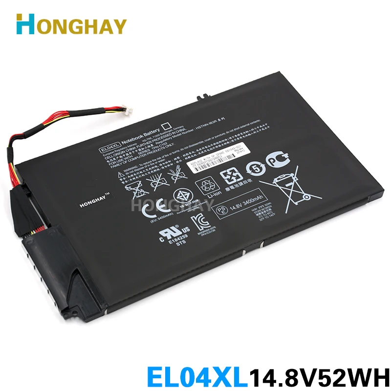 Оригинальный аккумулятор HONGHAY EL04XL для ноутбука HP Envy 4-1150er 4-1151er 4-1007TX 4-1008tx 4-1004TX 4-1005TX