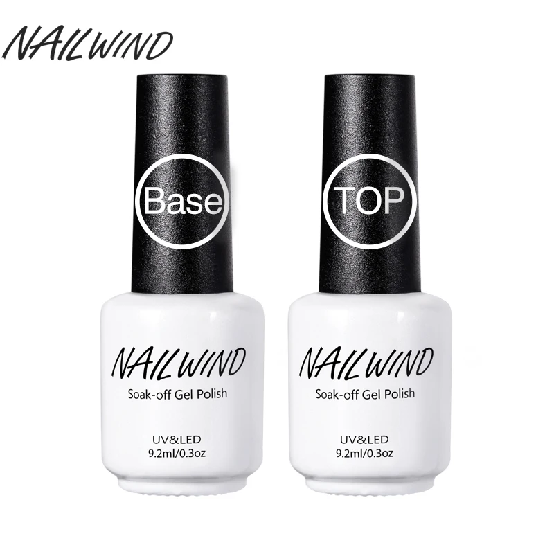 NAILWIND 7 мл и 8 9 2 верхнее покрытие Базовое Гель лак замачиваемый для ногтей УФ