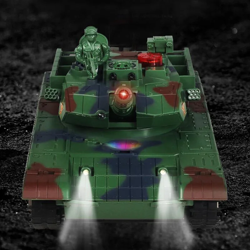 Детский Танк с дистанционным управлением 2 4G может играть 1:24 зарядкой