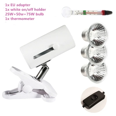 3 lamps white holder 25 Вт UVA& uvb лампа УФ лампа для черепах заполняющий светильник с кальцием uvb-лампа uvb 3,0 лампы для рептилий один комплект - Цвет: 3 lamps white holder