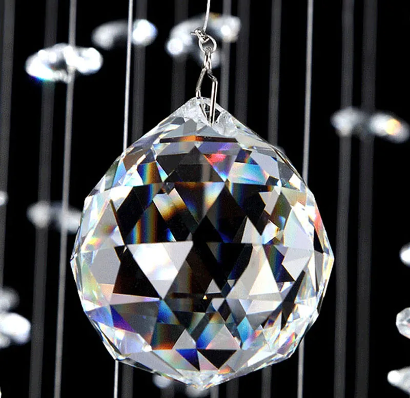 Хрустасветильник лампа K9 для лестницы суперплотная Подвесная в современном