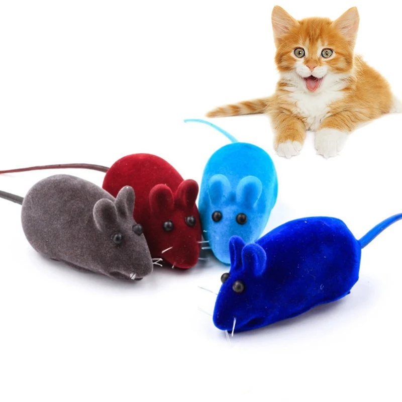 

3 шт. Кошки Красочные Забавные игрушки мыши для решения скуки котята скрипучие игрушки