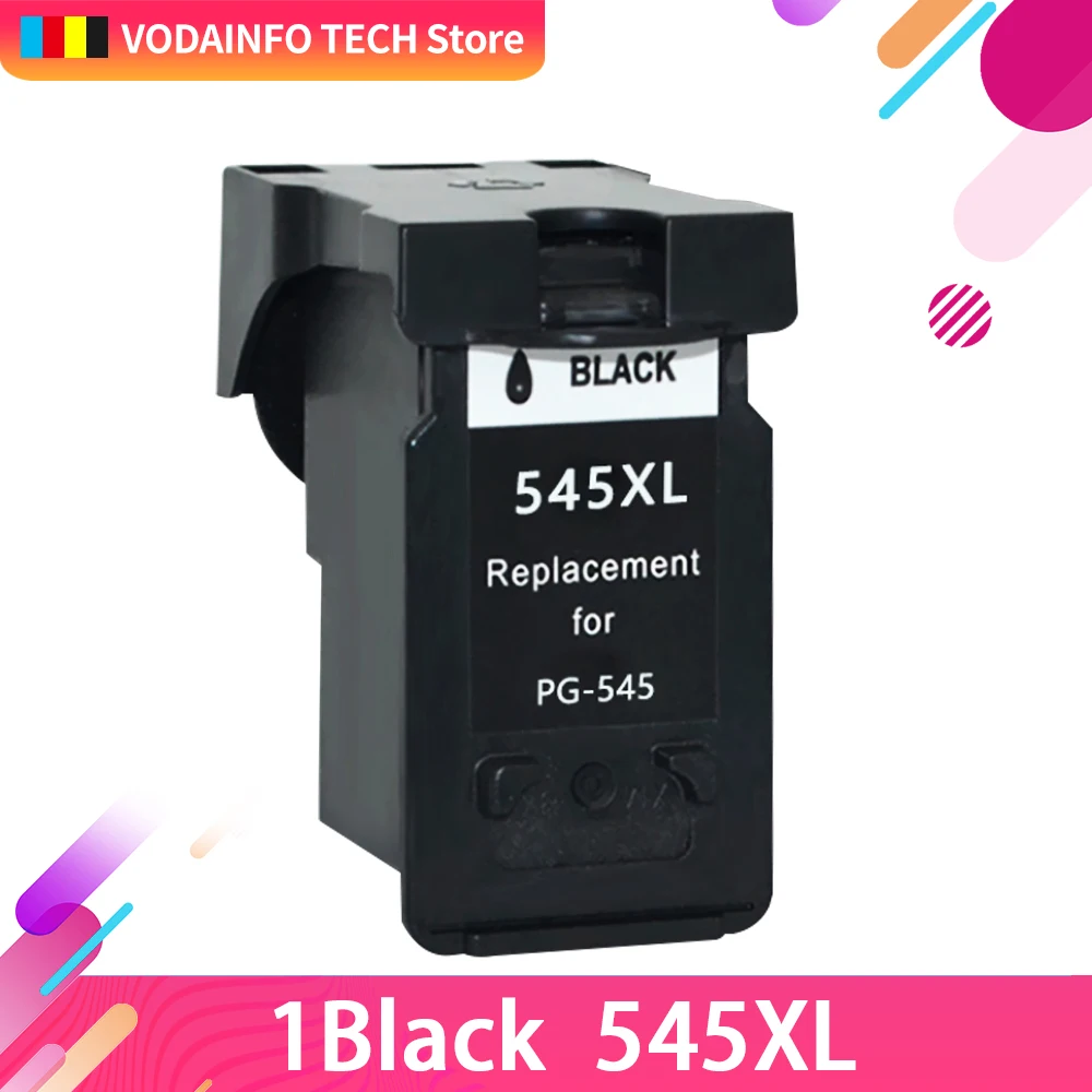 1 шт. черный Восстановленный чернильный картридж для Canon PG 545 XL 545XL PG545 Pixma iP2850 MG2450
