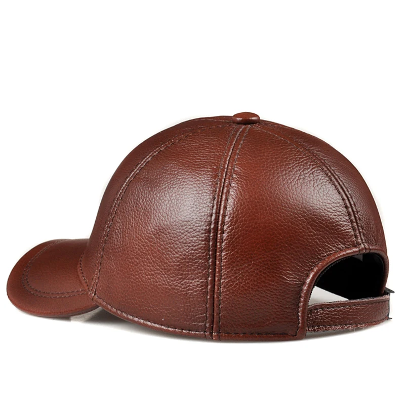 2018 Весенняя Мужская бейсболка из натуральной кожи с принтом орла 56-60 см