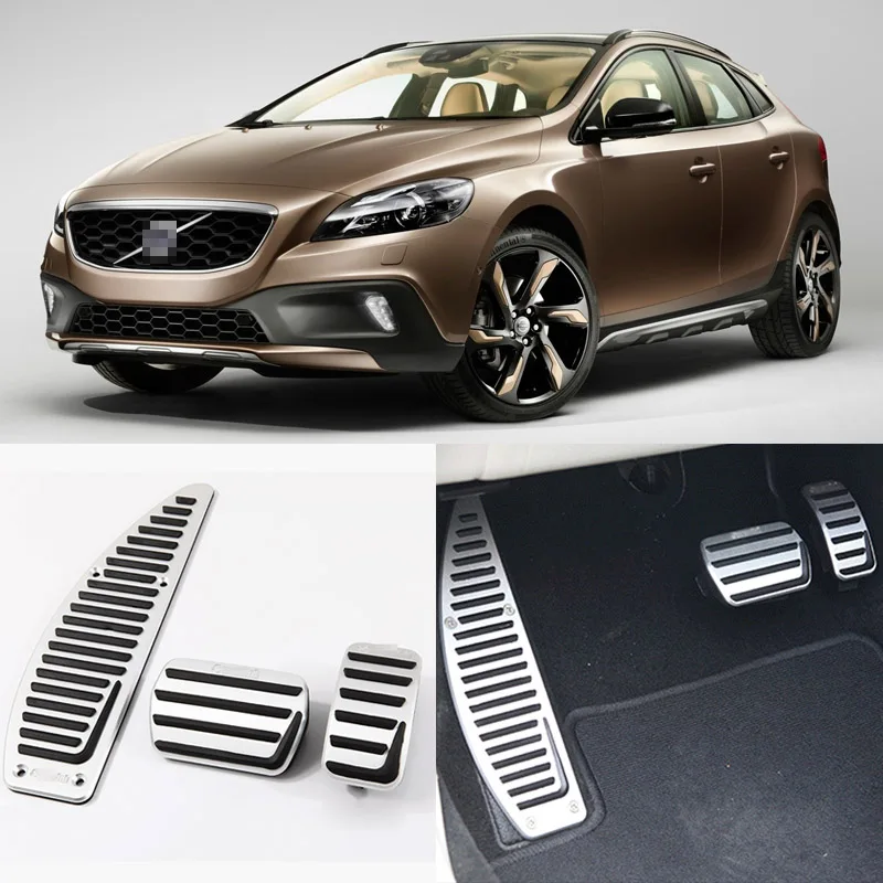 Чехол для педали газа Savanini алюминиевый нескользящий топливный чехол тормоза Volvo