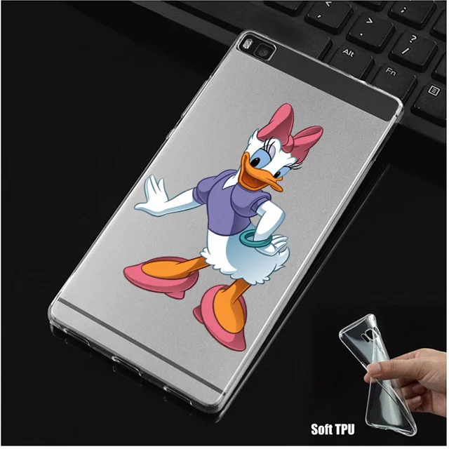 DREAMFOX N016 Дональд Дак силиконовый чехол-накладка из мягкого ТПУ чехол для Huawei P8 P9 P10