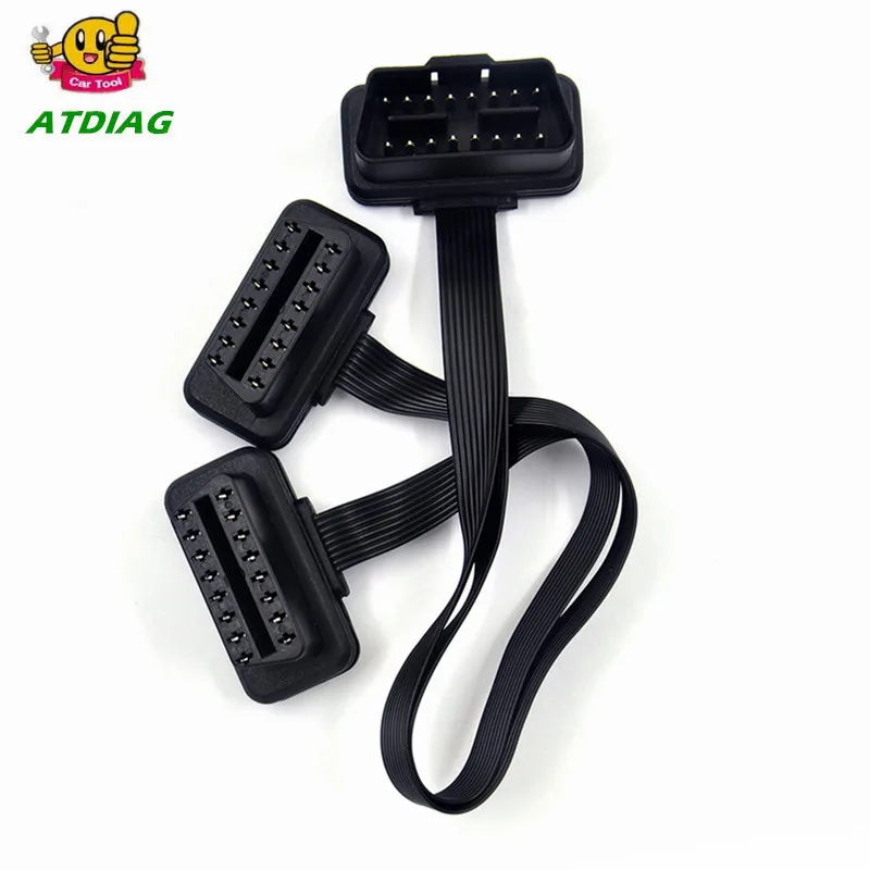 

Кабель ODB OBD2 16 контактов 1 штекер на 16 контактов 2 гнезда OBD II разъем OBD2 1-2 Диагностика расширения кабель Бесплатная доставка