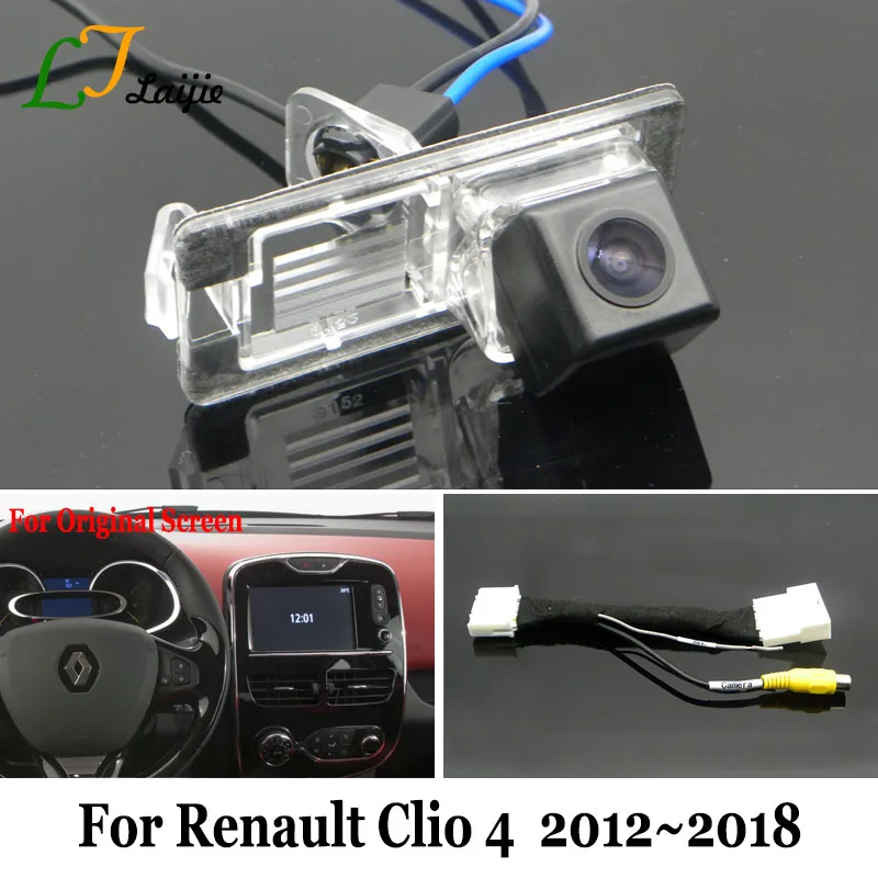 Камера заднего вида с 24 контактным адаптером для Renault Clio 4 IV/OEM монитор совместимая