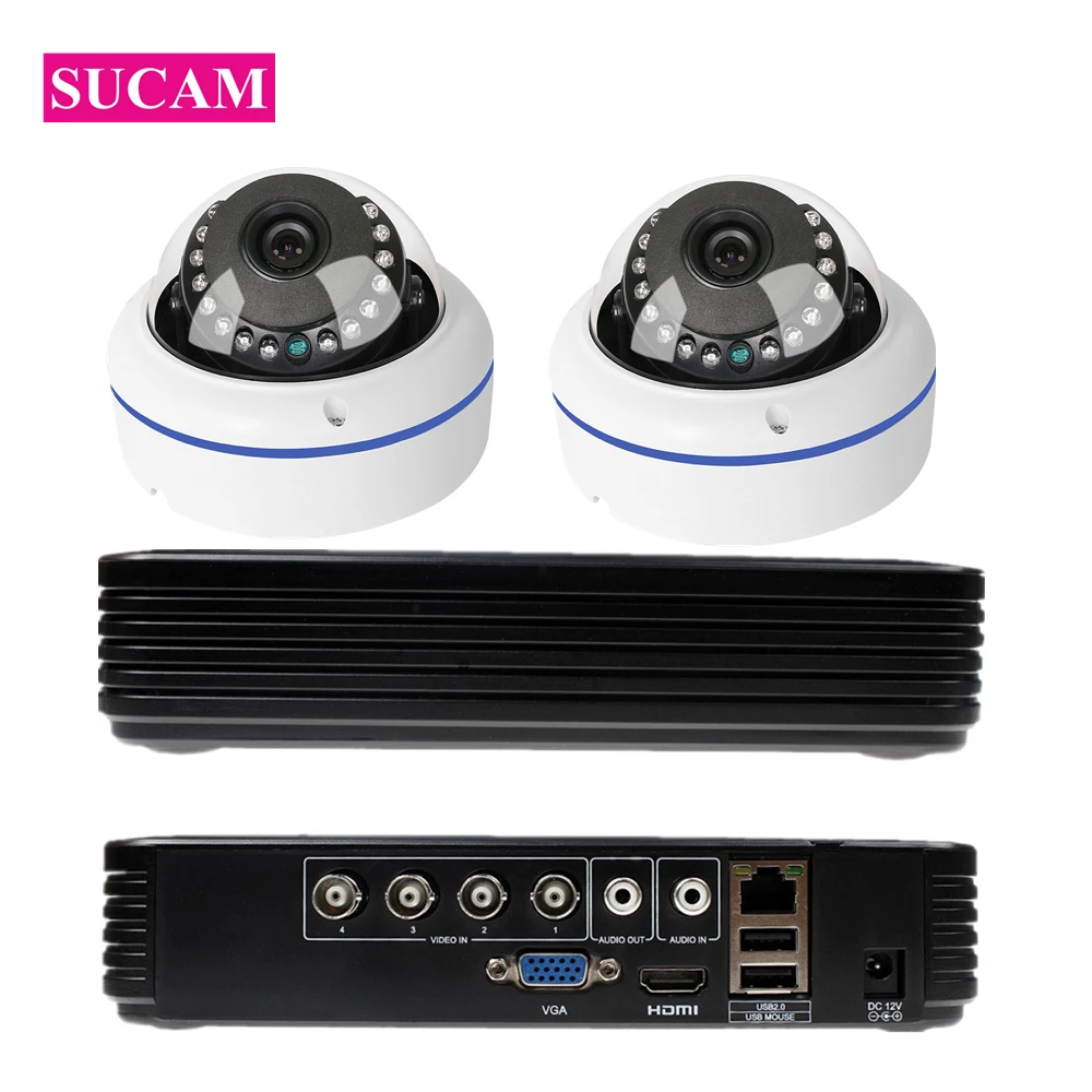 SUCAM 2MP 180 градусов Рыбий глаз камера видеонаблюдения Система 2 шт. sony 323 аналоговый