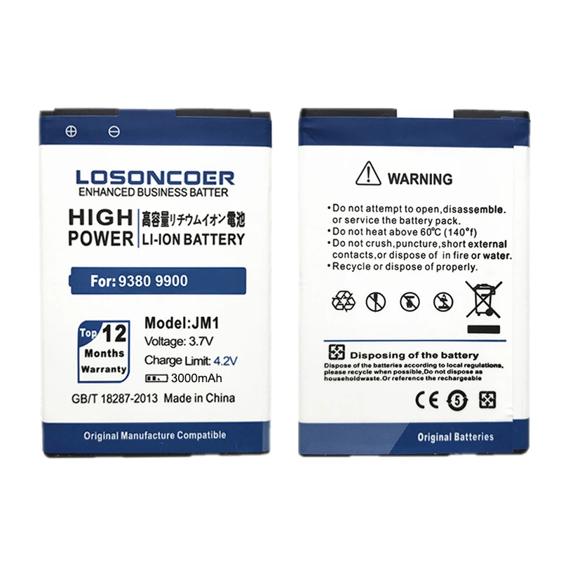 LOSONCOER 3000 мАч J-M1 JM1 батарея для BlackBerry Bold 9790 Curve 9380 Bold Touch 9900 9930 фонарь 9860 9850 батарея