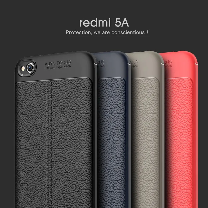 JOVO For Xiaomi Redmi 5A Case Litchi Anti-fingerprint Luxury TPU Shockproof Back Cover for 5.0&quot |