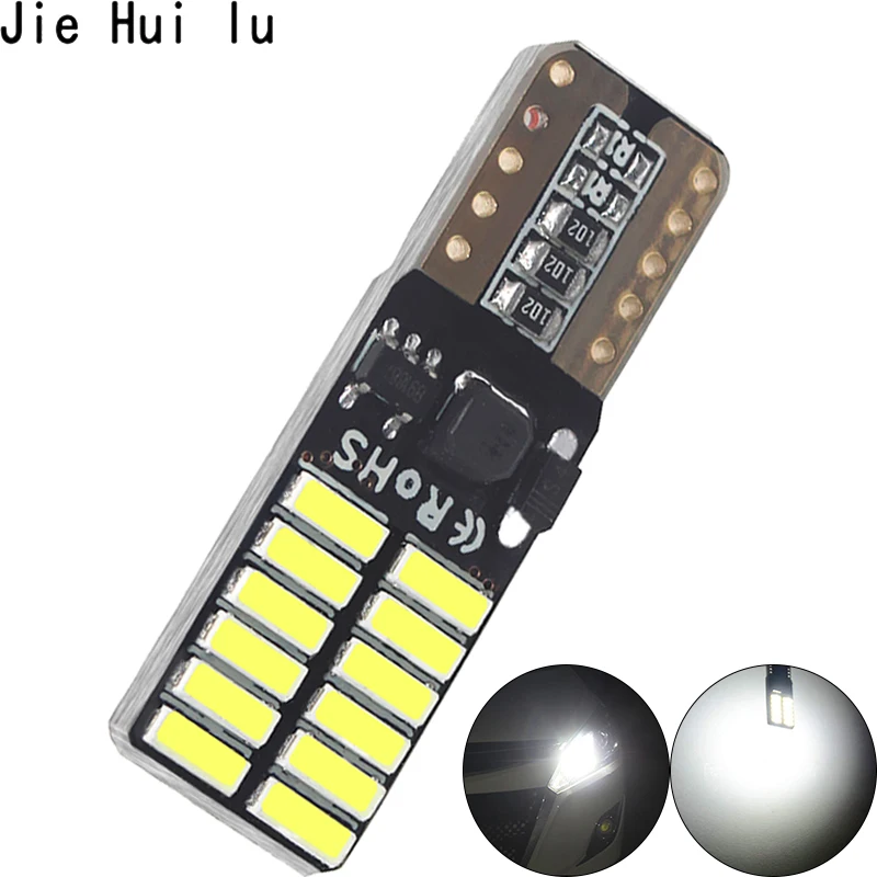1 шт. супер яркий T10 светодиодный 194 501 W5W 24 SMD 4014 автомобиль Подсветка салона авто