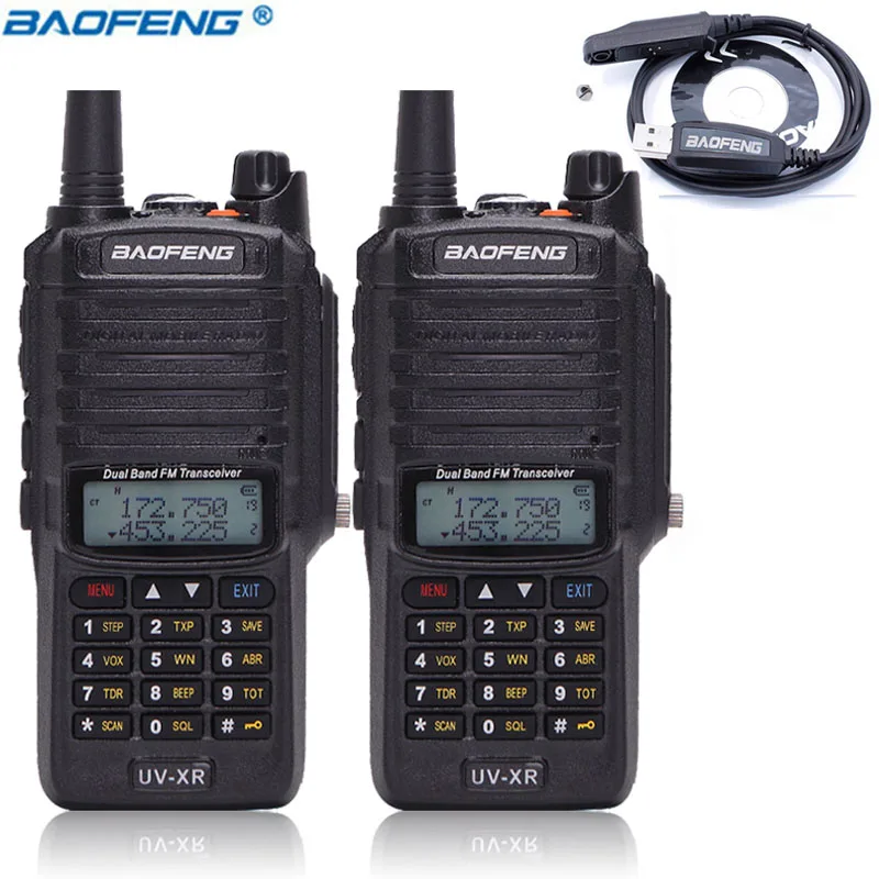 2 шт. Baofeng UV XR Walkie Talkie10W мощный IP67 Водонепроницаемый CB портативный набор ручной