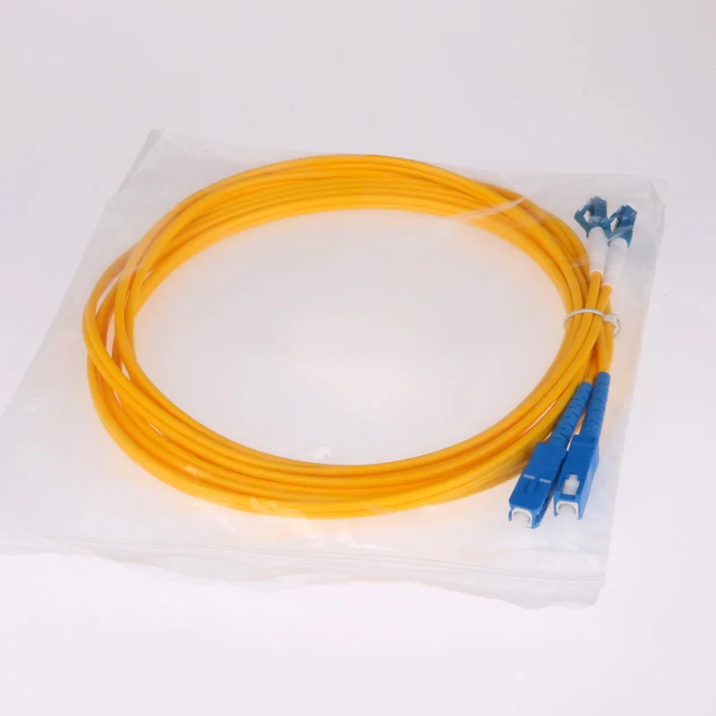 Оптоволоконный патч-корд один режим SM 2 core дуплексный SC к LC PC UPC 9/125um ftth 3 5 10 15 20 m