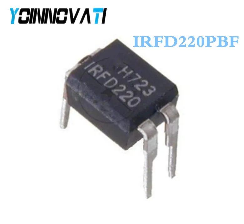 100 шт./лот IRFD220PBF IRFD220 FD220 MOSFET N CH 200V 800MA 4 DIP IC лучшее качество|n-ch mosfet|ic 2ic 8 |