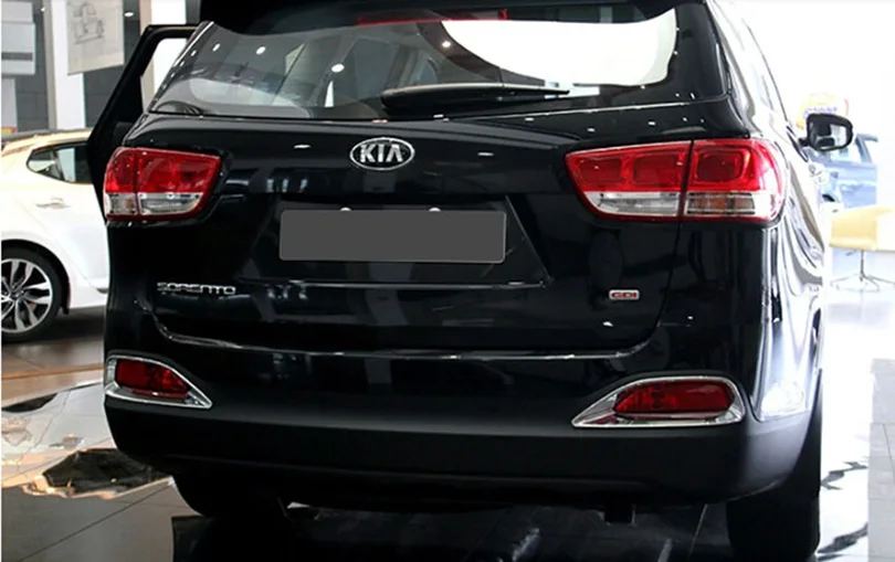 2 шт. ABS Хромированная задняя противотуманная фара накладка отделка Аксессуары