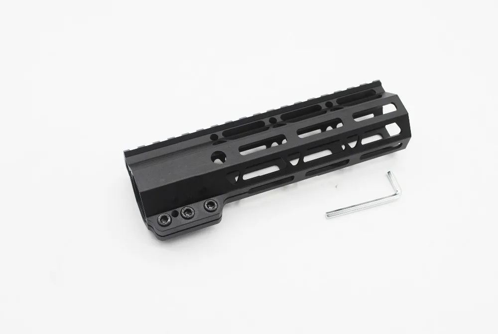 Тройной алюминиевый черный зажимной стильный Keymod/M lok Handguard Rail Picatinny Free Float Mount System
