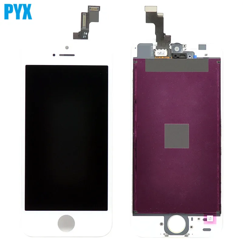 Полный ЖК дисплей с сенсорным экраном дигитайзер в сборе для iPhone 5S Черный Белый
