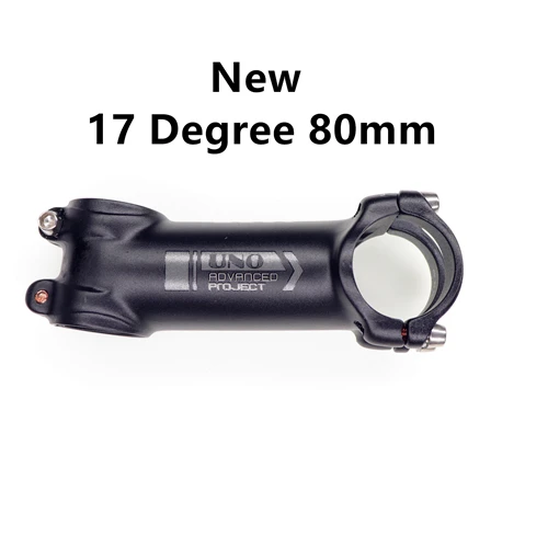 NEW 17 degree 80mm UNO 7 велосипедный стержень Kalloy Ultralight-7 17 градусов MTB дорожный Alu 7050 31,8 мм 60 70 80 мм 90 100 110 120 130 мм велосипедный стержень King сплав - Цвет: NEW 17 degree 80mm