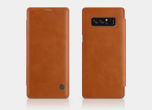 Для galaxy note 9 чехол для телефона Nillkin винтажный Qin флип-чехол PU кожаный чехол PC Пластиковый Чехол для samsung galaxy note 8 чехол - Цвет: brown