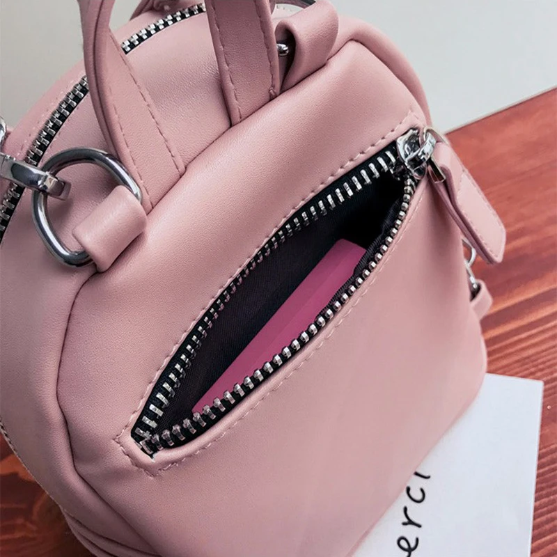 Дропшиппинг 2018 Новый Для женщин рюкзак простой черный розовый Женская дорожная